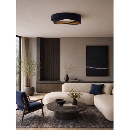 BRILAGI - Plafonieră LED VELVET TWIST LED/24W/230V 4000K Ø 55 cm albastru/auriu