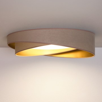 BRILAGI - Plafonieră LED VELVET TWIST LED/24W/230V 4000K Ø 55 cm bej/auriu