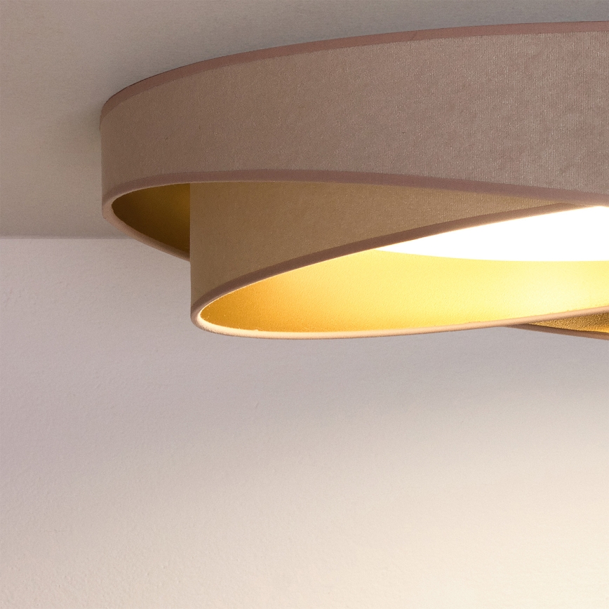 BRILAGI - Plafonieră LED VELVET TWIST LED/24W/230V 4000K, diam. 55 cm, bej/auriu