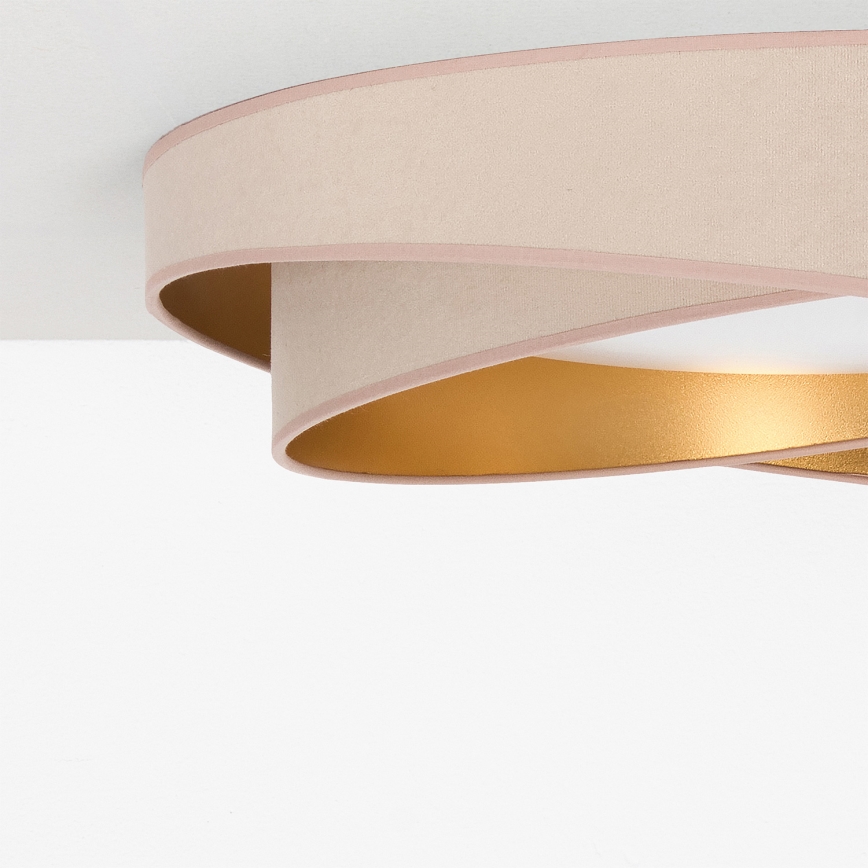 BRILAGI - Plafonieră LED VELVET TWIST LED/24W/230V 4000K, diam. 55 cm, bej/auriu