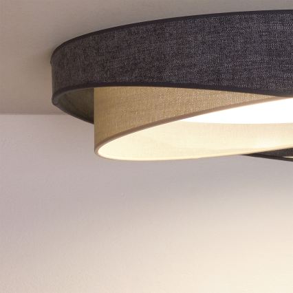 BRILAGI - Plafonier LED VELVET TWIST LED/24W/230V 4000K Ø 55 cm gri/crem