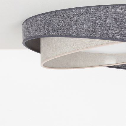 BRILAGI - Plafonier LED VELVET TWIST LED/24W/230V 4000K Ø 55 cm gri/crem