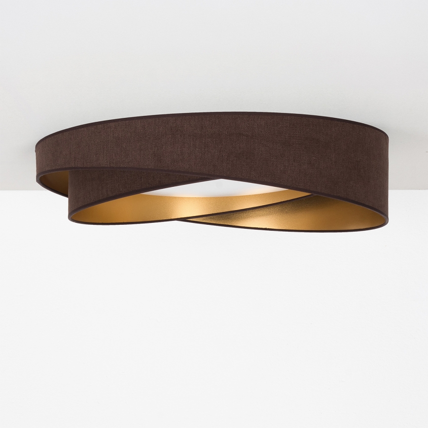 BRILAGI - Plafonieră LED VELVET TWIST LED/24W/230V 4000K Ø 55 cm maro/auriu