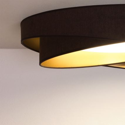 BRILAGI - Plafonieră LED VELVET TWIST LED/24W/230V 4000K Ø 55 cm maro/auriu