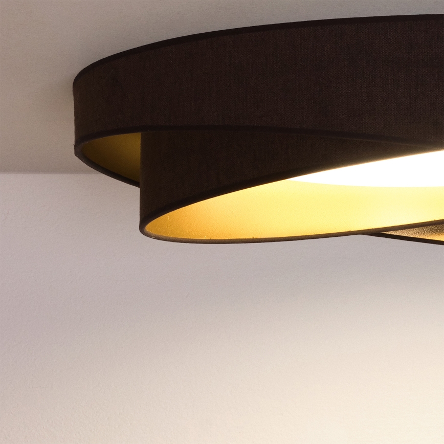 BRILAGI - Plafonieră LED VELVET TWIST LED/24W/230V 4000K Ø 55 cm maro/auriu