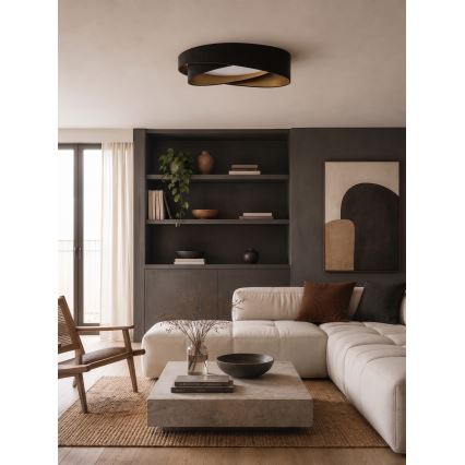 BRILAGI - Plafonieră LED VELVET TWIST LED/24W/230V 4000K Ø 55 cm negru/auriu