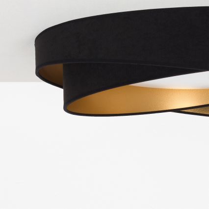 BRILAGI - Plafonieră LED VELVET TWIST LED/24W/230V 4000K Ø 55 cm negru/auriu