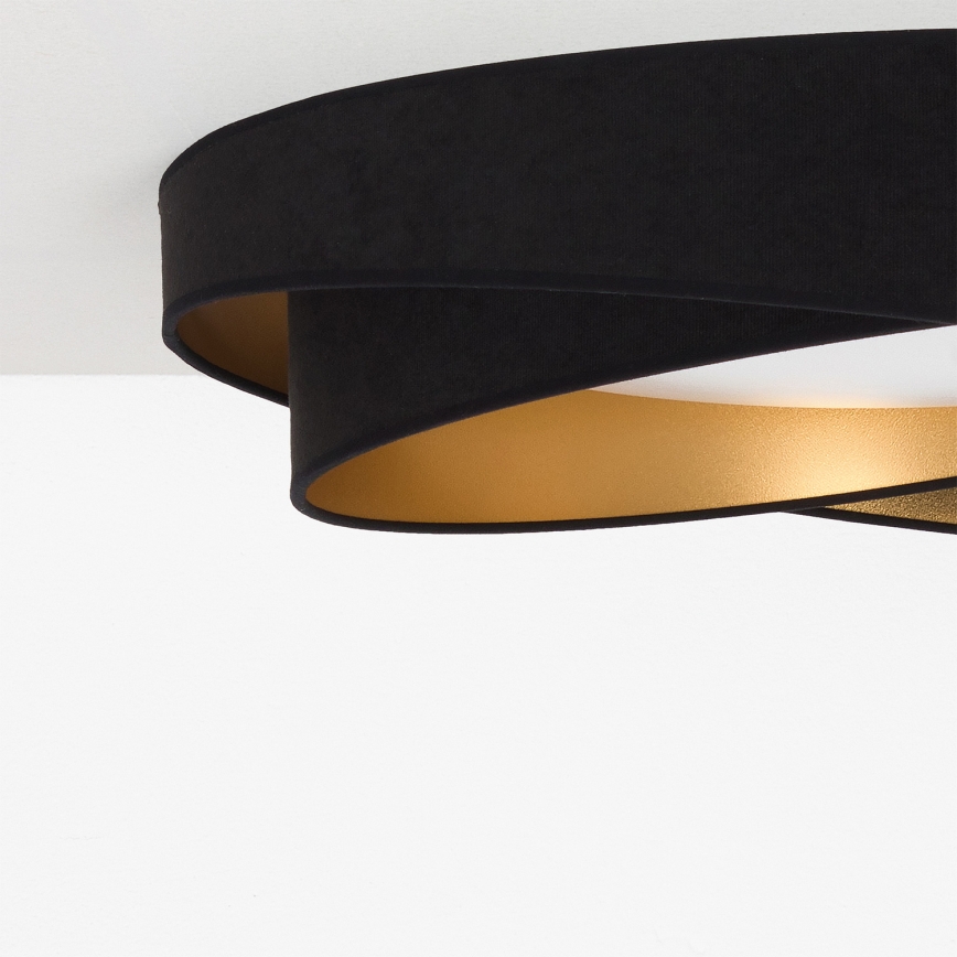BRILAGI - Plafonieră LED VELVET TWIST LED/24W/230V 4000K Ø 55 cm negru/auriu
