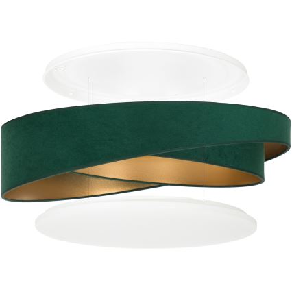 BRILAGI - Plafonieră LED VELVET TWIST LED/24W/230V 4000K Ø 55 cm verde/auriu
