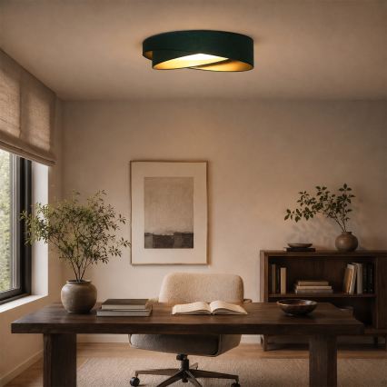 BRILAGI - Plafonieră LED VELVET TWIST LED/24W/230V 4000K Ø 55 cm verde/auriu