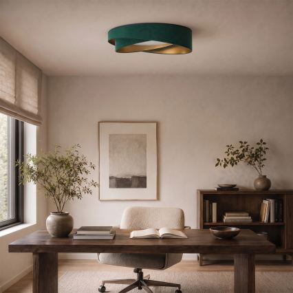 BRILAGI - Plafonieră LED VELVET TWIST LED/24W/230V 4000K Ø 55 cm verde/auriu