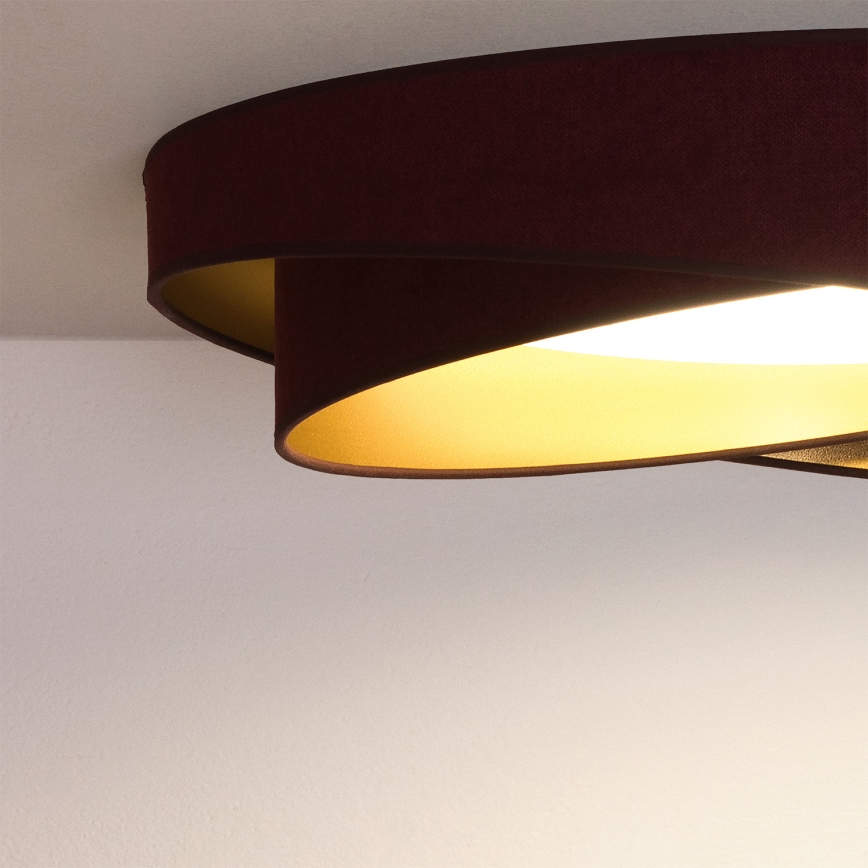 BRILAGI - Lampă de tavan LED VELVET TWIST LED/24W/230V 4000K Ø 55 cm vișiniu/auriu