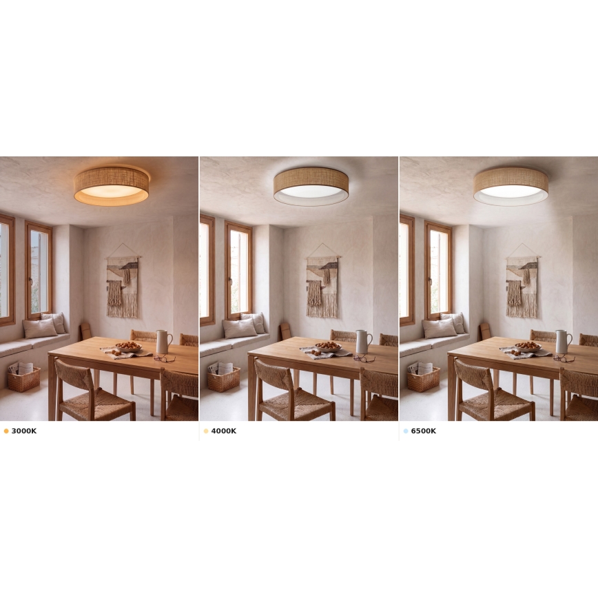 Brilagi - Plafonieră LED VELVET VARI LED/24W/230V 3000/4000/6500K diam. 45 cm bej