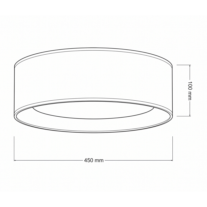 Brilagi - Plafonieră LED VELVET VARI LED/24W/230V 3000/4000/6500K diam. 45 cm bej