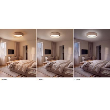 Brilagi - Plafonieră LED VELVET VARI LED/24W/230V 3000/4000/6500K Ø 45 cm bej