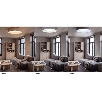 BRILAGI - Plafonieră LED VELVET VARI LED/24W/230V 3000/4000/6500K Ø 45 cm gri