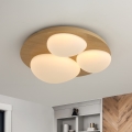 BRILAGI - Plafonieră LED VISBY WOOD, 36 W, 230 V, Ø 50 cm, maro