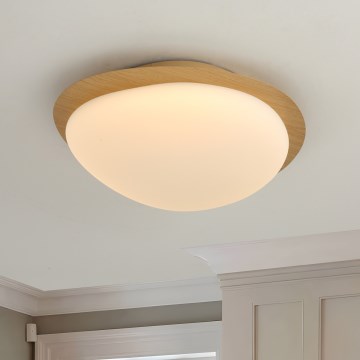 Brilagi - Plafonieră LED VISBY WOOD LED/18W/230V Ø38 cm maro