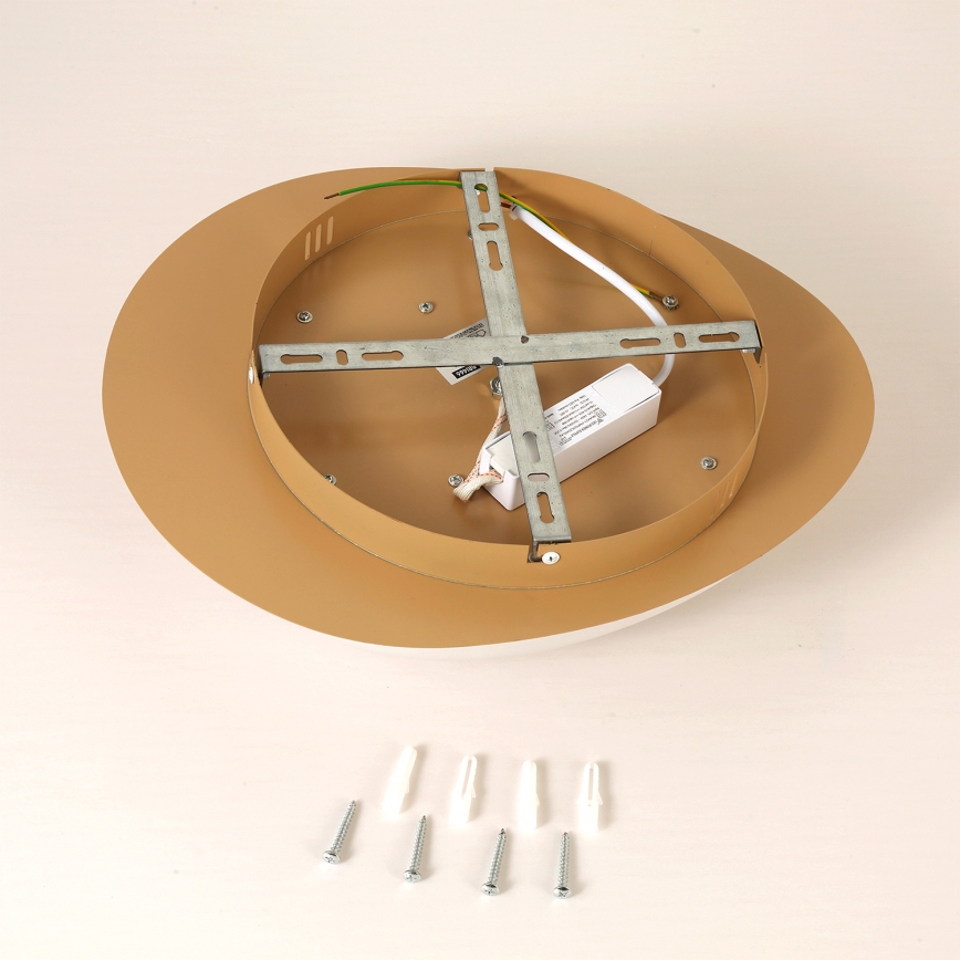 Brilagi - Plafonieră LED VISBY WOOD LED/18W/230V Ø38 cm maro