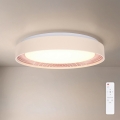 Brilagi - Plafonieră LED WALDO reglabilă, 48 W, 230 V, 3000–6500 K, Ø 40 cm, bej/auriu + telecomandă