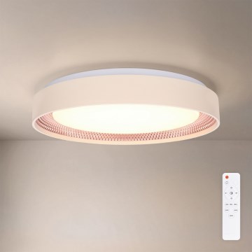 Brilagi - Plafonieră LED WALDO reglabilă, 48 W, 230 V, 3000–6500 K, Ø 40 cm, bej/auriu + telecomandă