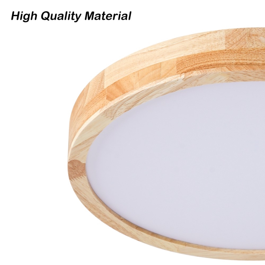 Brilagi - Plafonieră LED WOODLINE LED/24W/230V 3000/4000/6000K, stejar, diam. 30 cm