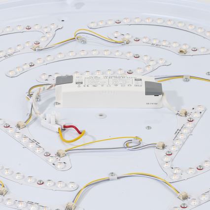 Brilagi - Plafonieră LED WOODROUND, 70W, 230V, 3000/4000/6000K, Ø 80 cm, lemn, CRI 90
