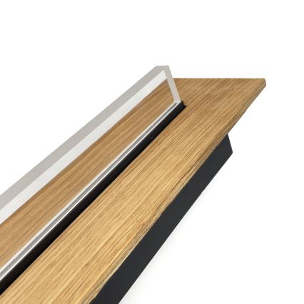 Brilagi - Plafonieră LED WOODY FLAT LED/25W/230V stejar/negru