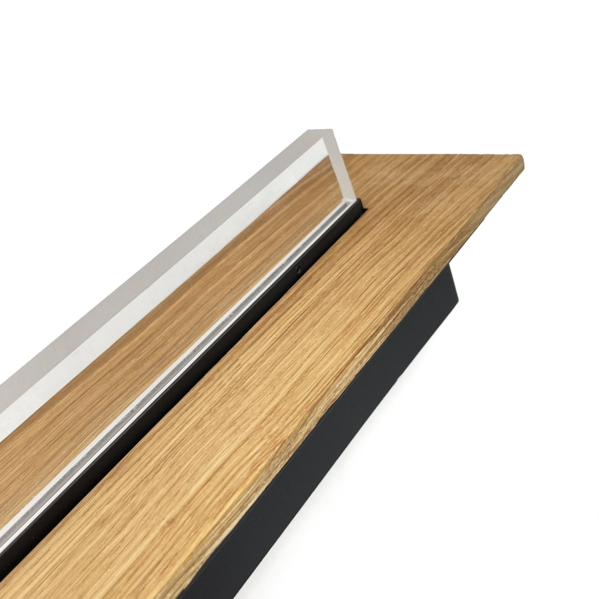 Brilagi - Plafonieră LED WOODY FLAT LED/25W/230V stejar/negru