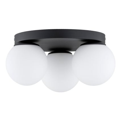 Brilagi - Plafonieră MILO 3xE27/60W/230V, diam. 35 cm, neagră