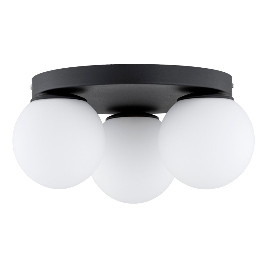 Brilagi - Plafonieră MILO 3xE27/60W/230V, diam. 35 cm, neagră