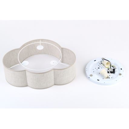Brilagi - Plafonieră NIMBUS MINI pentru copii, 2xE27/15W/230V, 31x43, bej
