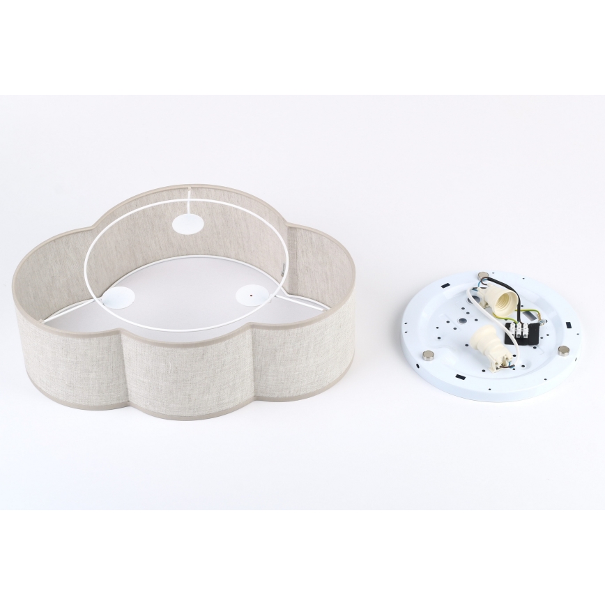 Brilagi - Plafonieră NIMBUS MINI pentru copii, 2xE27/15W/230V, 31x43, bej