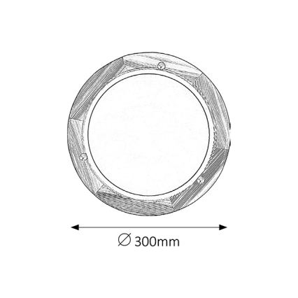 Brilagi - Plafonieră ORBIS 1xE27/60W/230V Ø 30 cm, pin