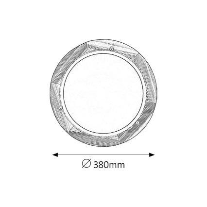 Brilagi - Plafonieră ORBIS 2xE27/60W/230V, diametru 38 cm, pin