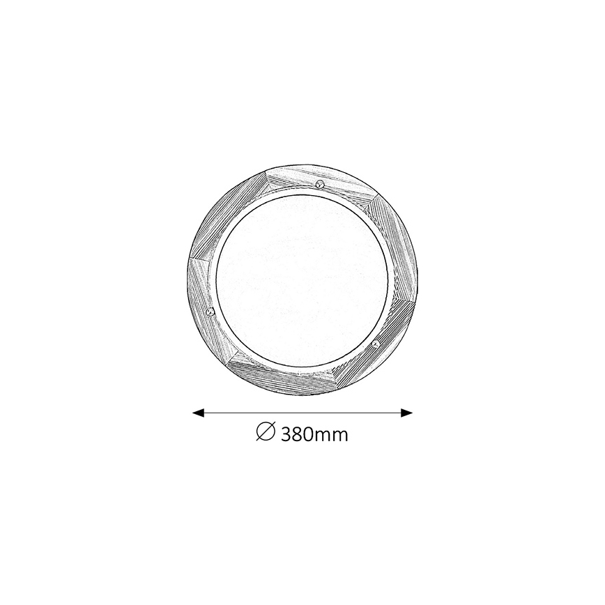 Brilagi - Plafonieră ORBIS 2xE27/60W/230V, diametru 38 cm, pin