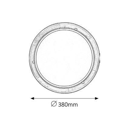 Brilagi - Plafonieră ORBIS, 2xE27/60W/230V, Ø 38 cm, pin