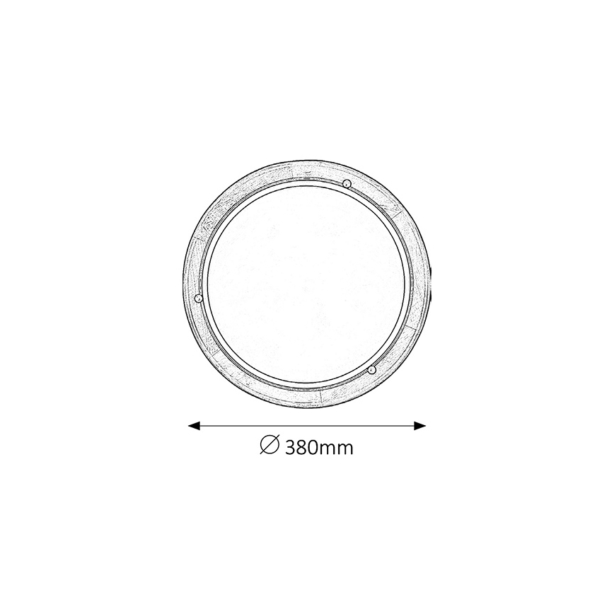 Brilagi - Plafonieră ORBIS, 2xE27/60W/230V, Ø 38 cm, pin
