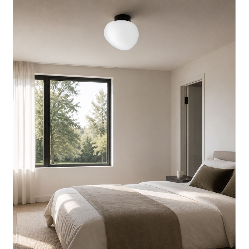 BRILAGI - Plafonieră PEBBLES 1xE27/40W/230V Ø 20 cm neagră