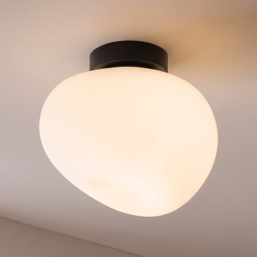 BRILAGI - Plafonieră PEBBLES 1xE27/40W/230V Ø 30 cm neagră