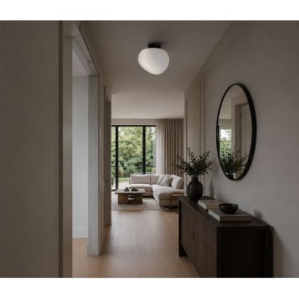 BRILAGI - Plafonieră PEBBLES 1xE27/40W/230V Ø 30 cm neagră