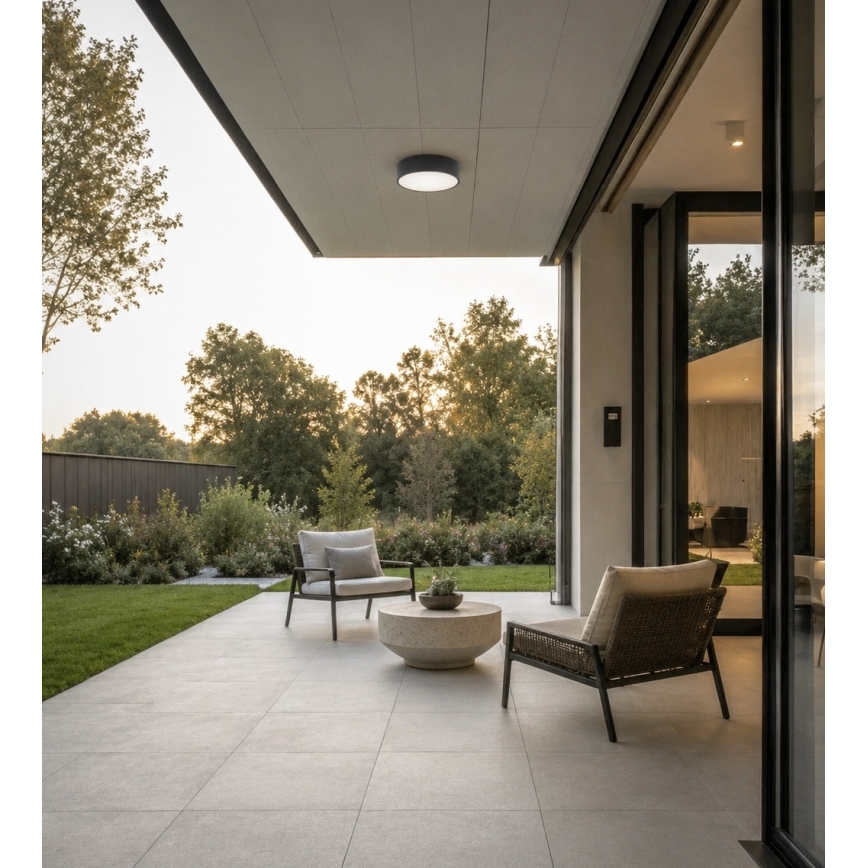 Brilagi - Plafonieră de baie CLARE 3xE27/24W/230V Ø 40 cm antracit IP54