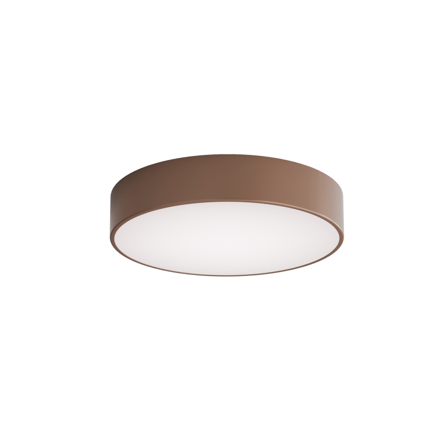 Brilagi - Plafonieră pentru baie cu senzor de mișcare și de amurg CLARE 3xE27/24W/230V diametru 40 cm maro IP54