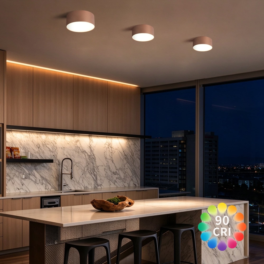 BRILAGI - Plafonieră pentru baie FORIS LED/20W/230V Ø 15 cm bronz IP44 CRI 90
