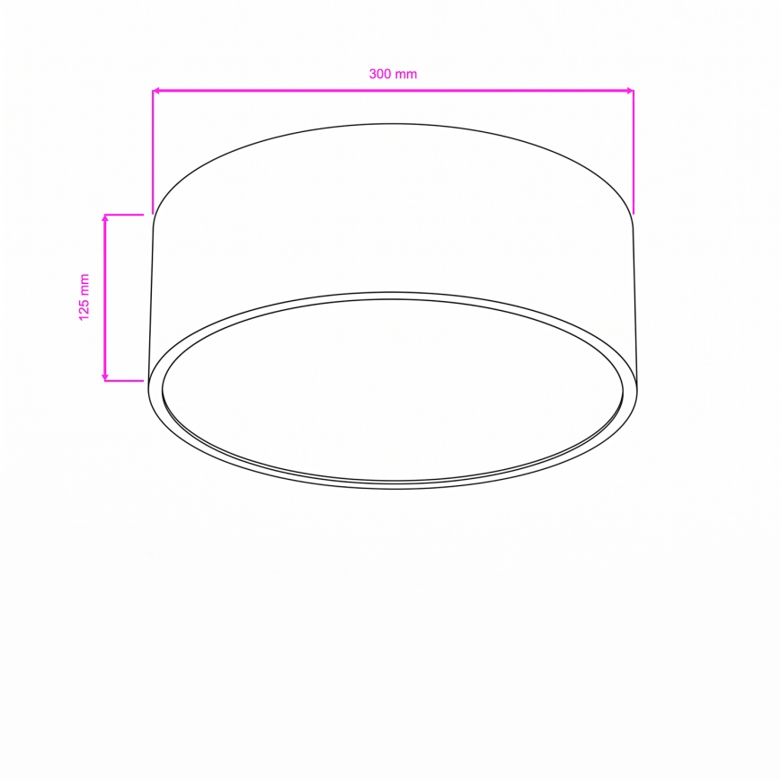 Brilagi - Plafonieră pentru baie POOL, 2x E27/15W/230V, Ø 30 cm, IP54, bej