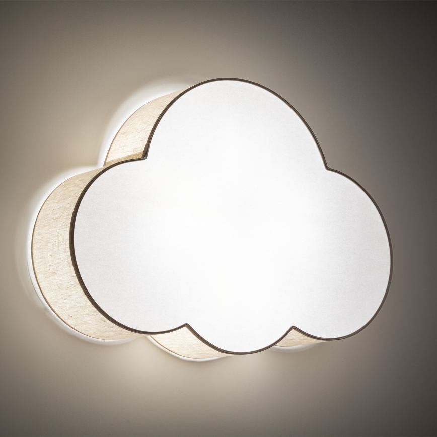 Brilagi - Plafonieră pentru copii NIMBUS 4xE27/15W/230V 46x63 cm bej