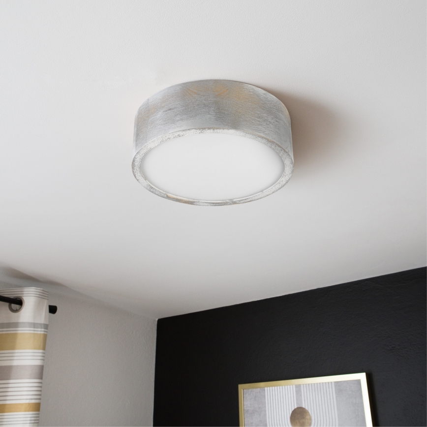 Brilagi - Plafonieră PINO 1xE27/15W/230V pin/argintiu Ø 27,5 cm