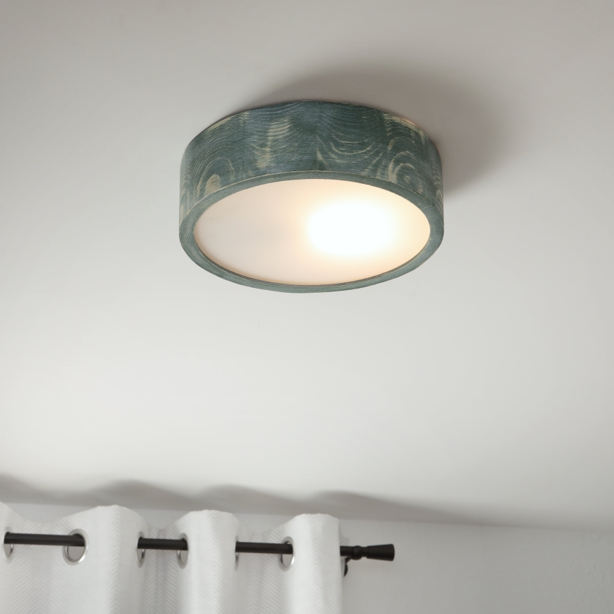 Brilagi - Plafonieră PINO 1xE27/15W/230V pin/verde Ø 27,5 cm