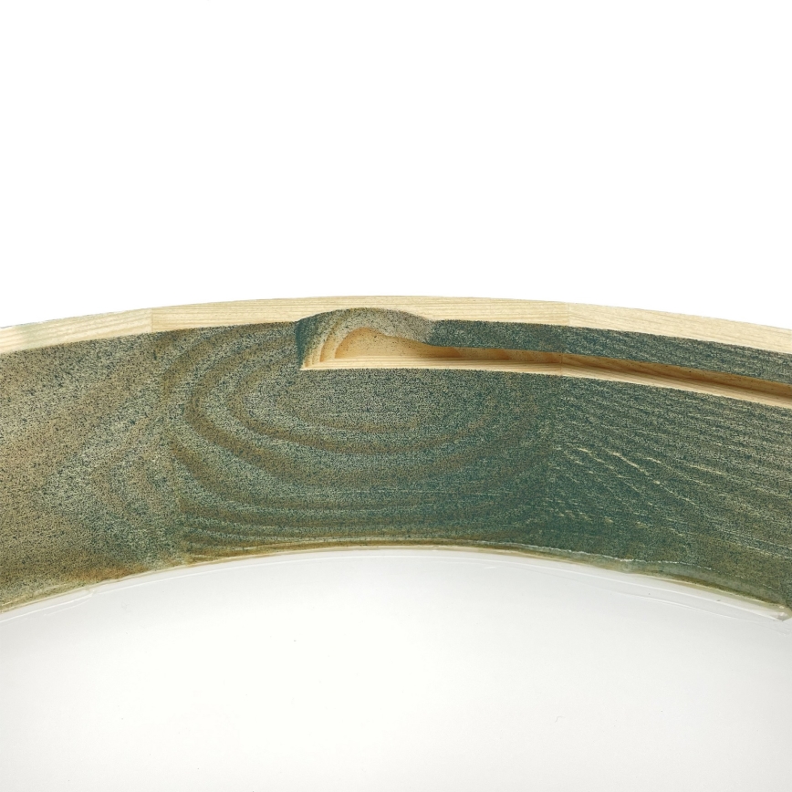 Brilagi - Plafonieră PINO, 2x E27/15W/230V, lemn de pin/verde, Ø 37,5 cm