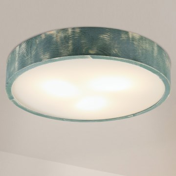 Brilagi - Plafonieră PINO, 3 x E27, 15 W, 230 V, pin/verde, Ø 47,5 cm